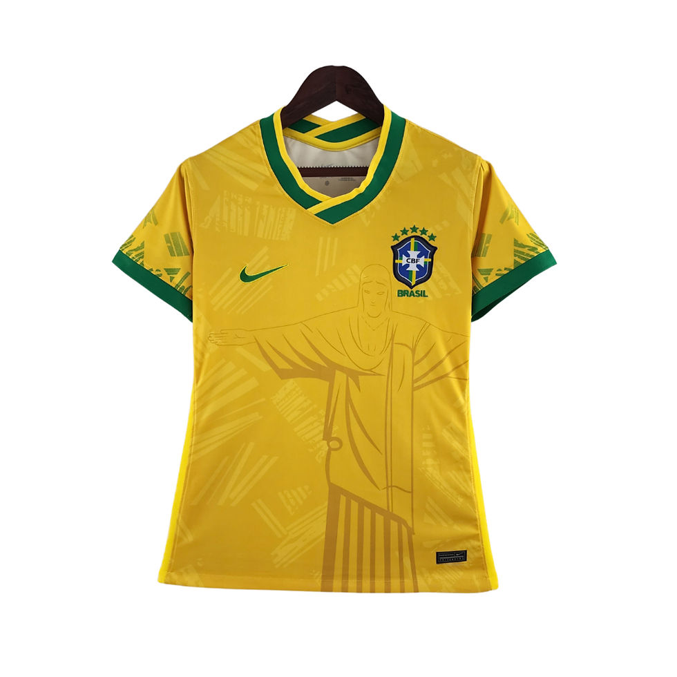 Miniatura: Camisa Seleção Brasileira Edição Especial Cristo Redentor Torcedor Nike Feminina