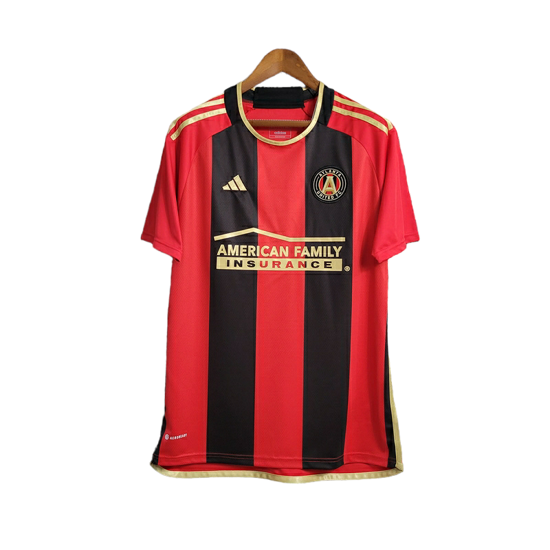 Camisa Atlanta United II 23/24 - Torcedor Adidas Masculina - Vermelha com detalh