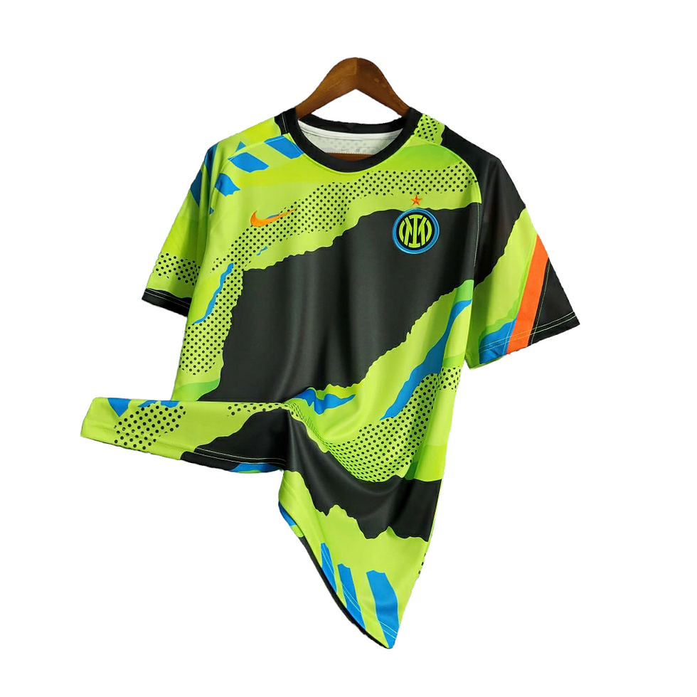 Miniatura: Camisa Inter de Milão Treino 23/24 - Torcedor Adidas Masculina - Verde com detal