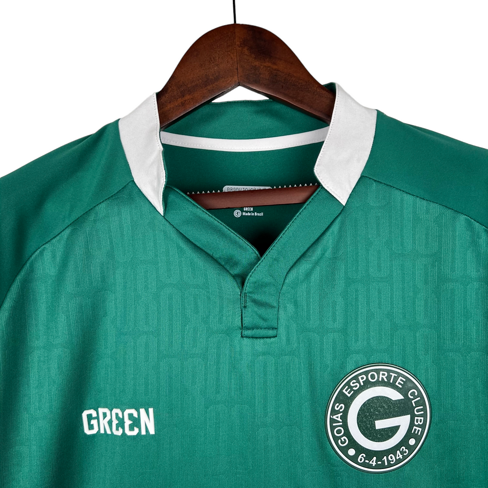 Miniatura: Camisa Goiás I 23/24 - Torcedor Green Masculina - Verde com detalhes em branco