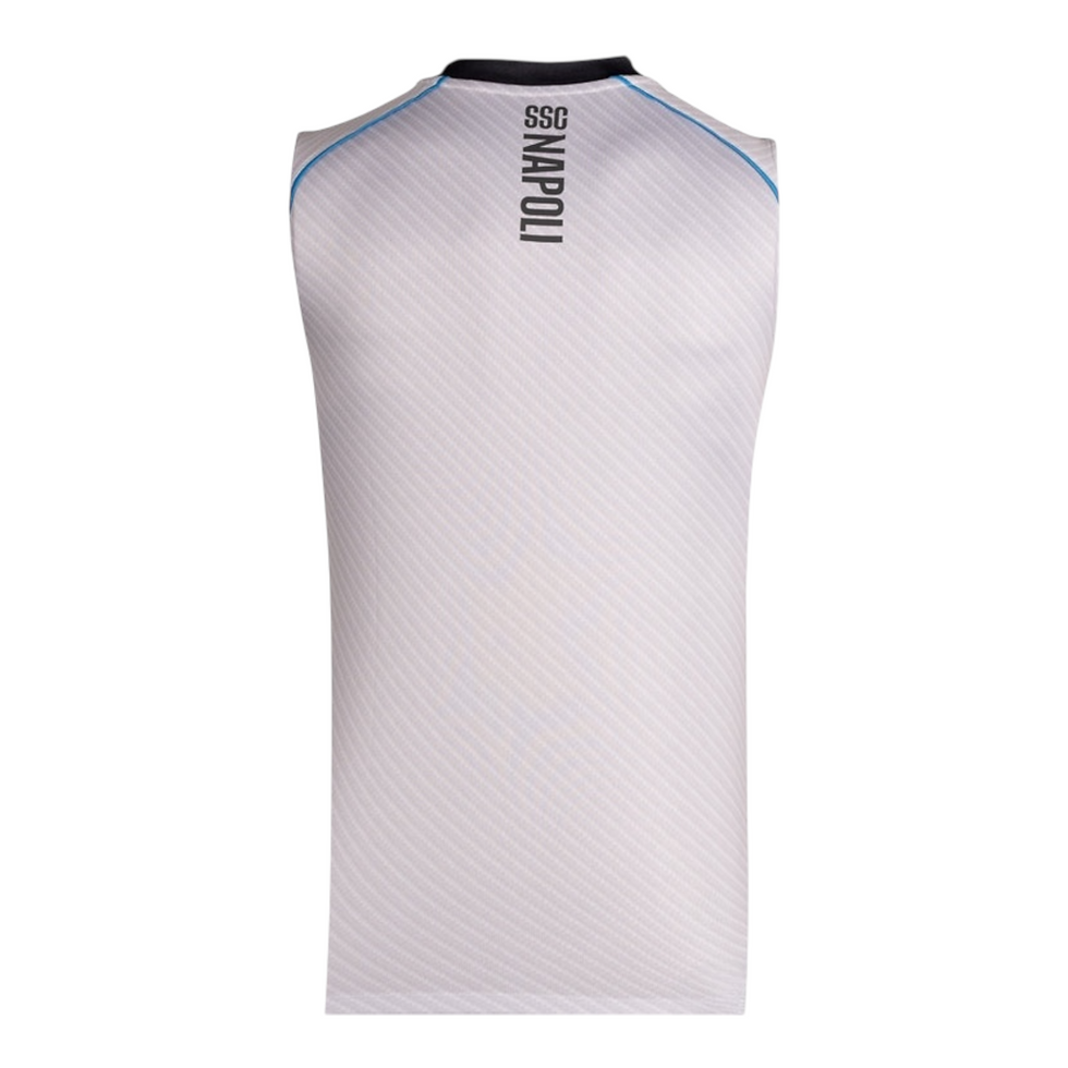 Miniatura: Camisa Regata Napoli Treino 25/26 - Torcedor EA7 Masculina - Branca e cinza
