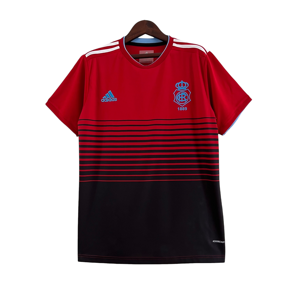 Miniatura: Camisa Huelva II 23/24 - Torcedor Adidas Masculina - Vermelha com detalhes em az
