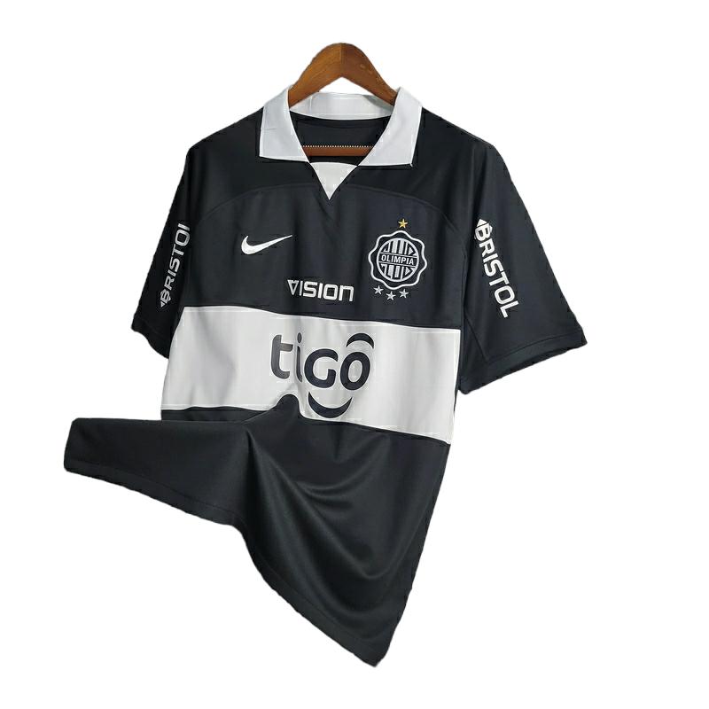 Miniatura: Camisa Olympia II 23/24 - Torcedor Nike Masculina - Preta com detalhes em branco