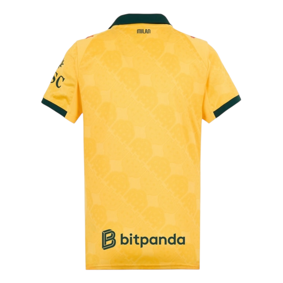 Miniatura: Camisa AC Milan III 25/26 - Torcedor Puma Feminina - Amarela com detalhes em ver