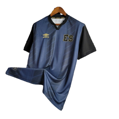 Miniatura: Camisa El Salvador 23/24 Torcedor Umbro Masculina - Azul com detalhes em preto e