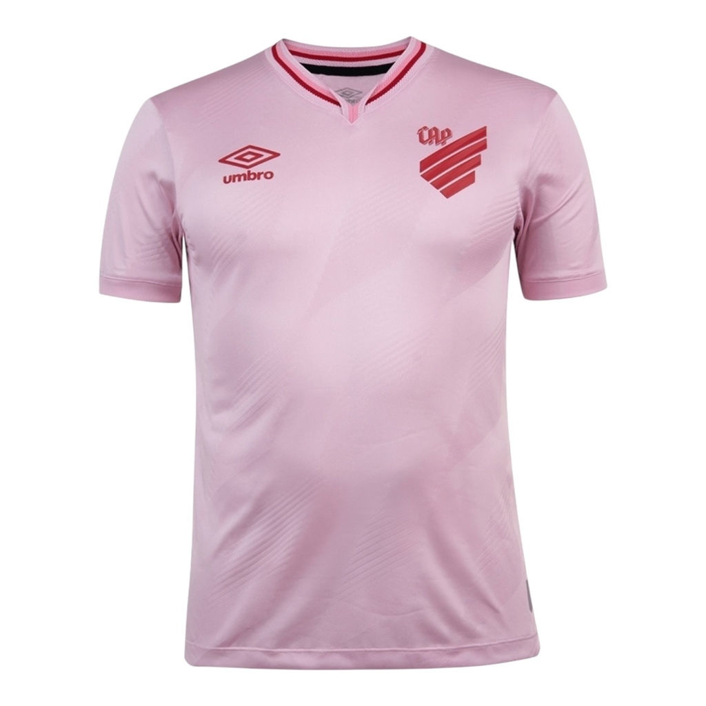 Camisa Athletico Paranaense Outubro Rosa 24/25 - Torcedor Umbro Masculina - Rosa
