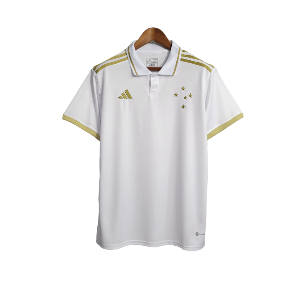 Camisa Cruzeiro Edição Especial 23/24 Torcedor Masculina - Branca com detalhes e