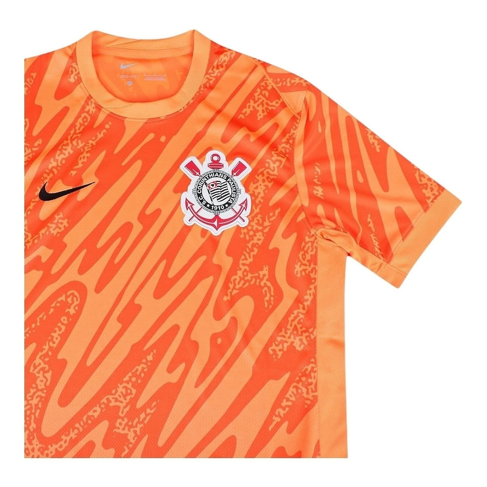 Miniatura: Camisa Corinthians Goleiro 24/25 - Torcedor Nike Masculina - Laranja
