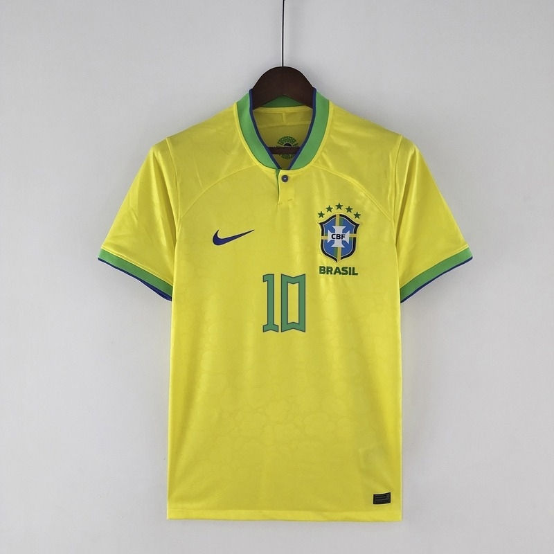 Miniatura: Camisa Seleção Brasileira I 2022 Torcedor Nike Masculina - Amarela