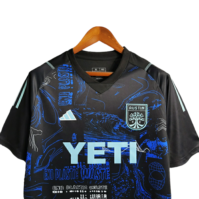 Miniatura: Camisa Austin Edição Especial 23/24 - Torcedor Adidas Masculina - Preta com deta