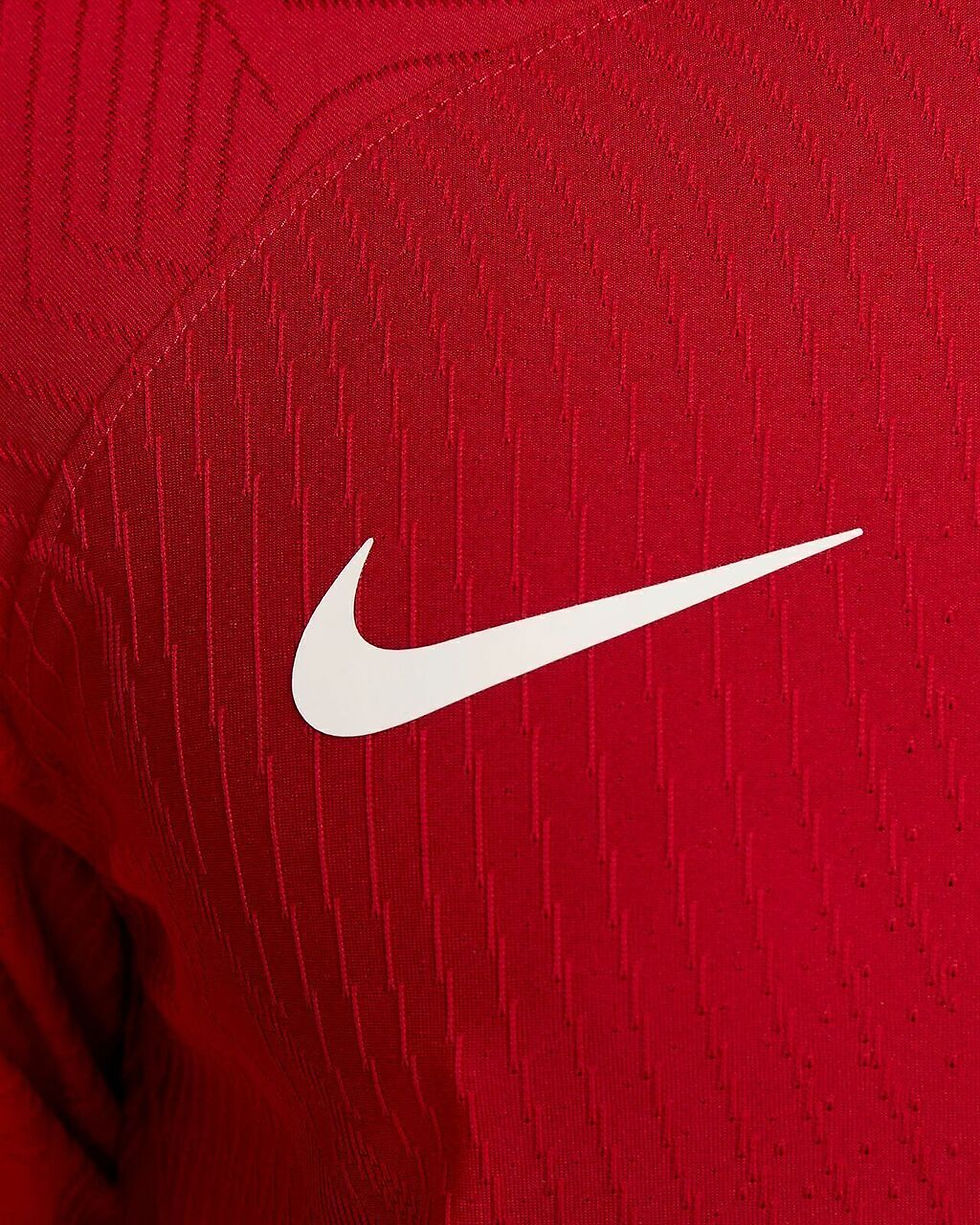 Miniatura: Camisa Liverpool I 23/24 - Torcedor Nike Masculina - Vermelha com detalhes em br