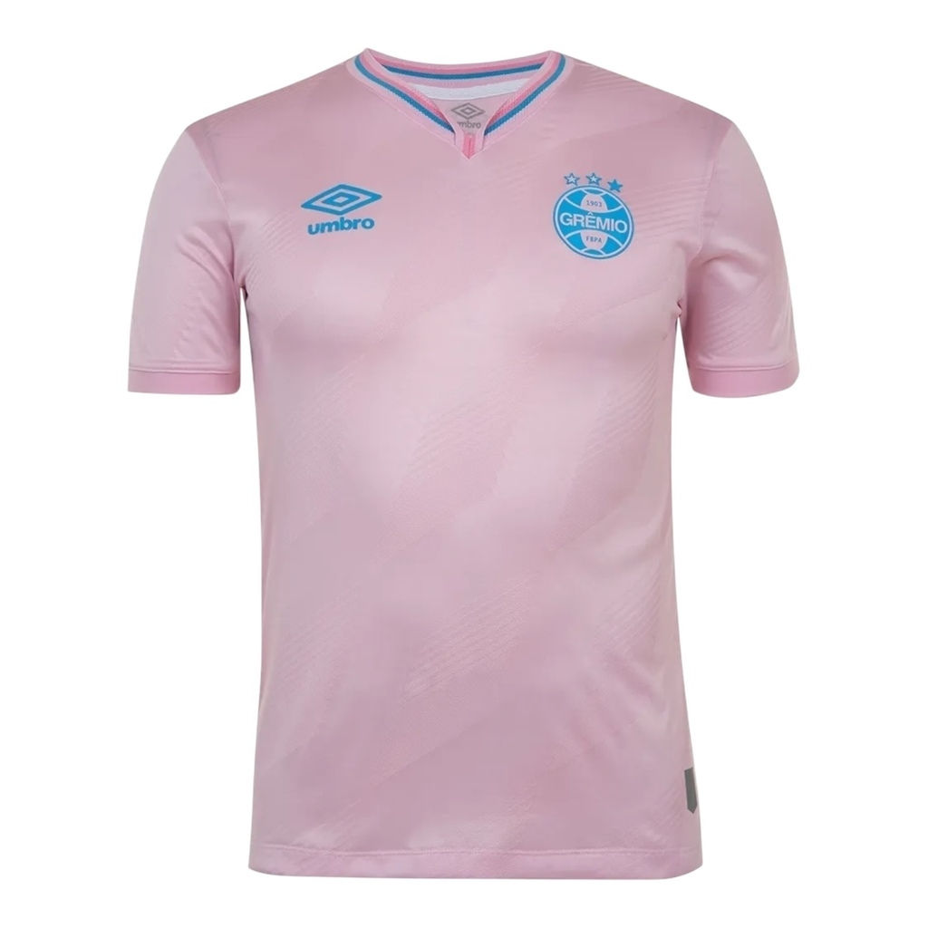 Camisa Grêmio Outubro Rosa 24/25 - Torcedor Umbro Masculina - Rosa