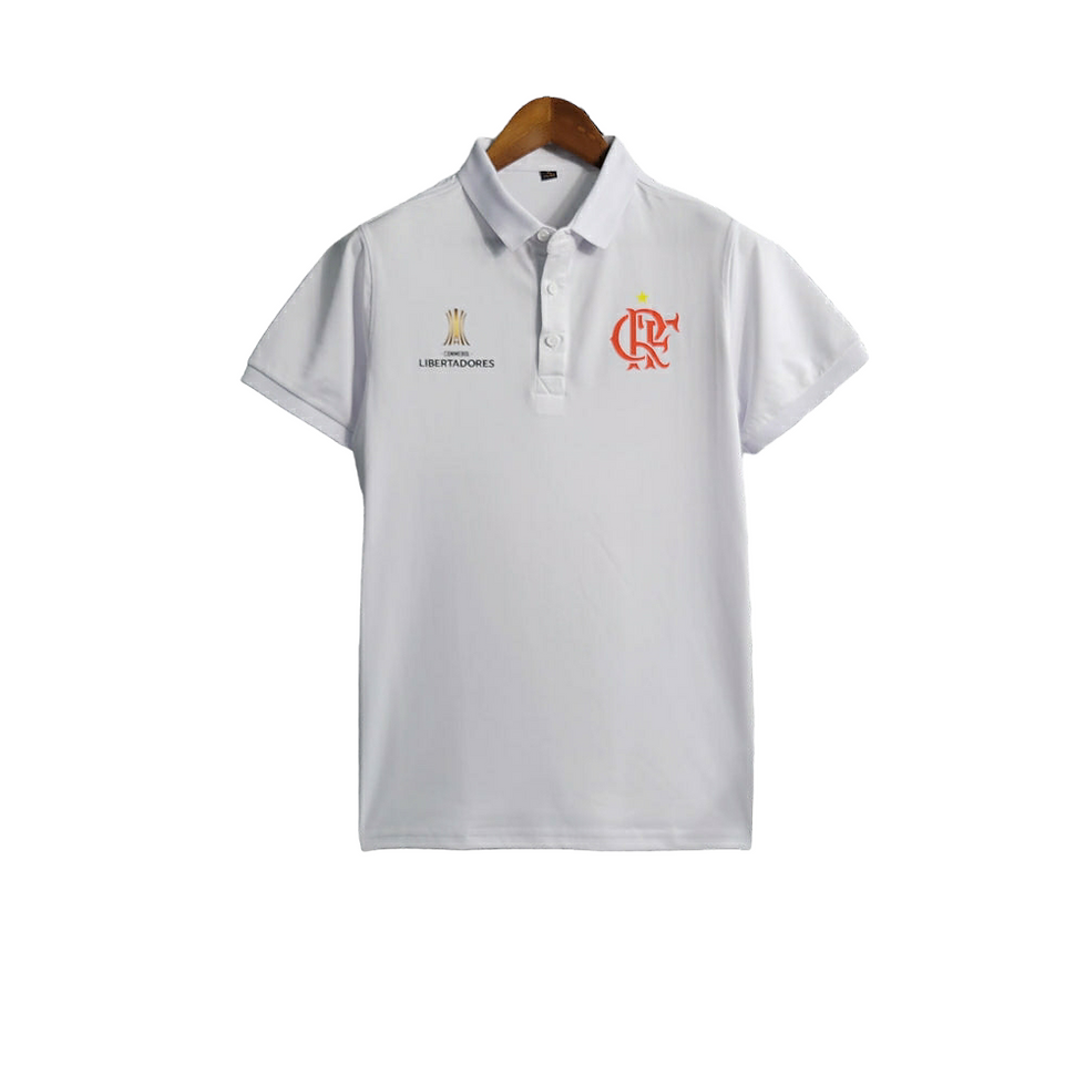 Miniatura: Camisa Flamengo Polo Edição Especial Conmebol 23/24 Torcedor Masculina -Branca c