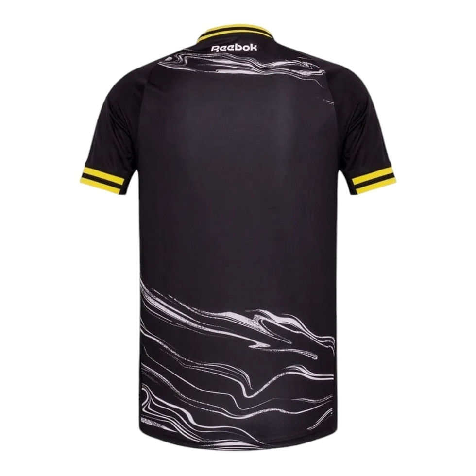 Miniatura: Camisa Botafogo IV 24/25 - Torcedor Reebok Masculina - Preta com detalhes em ama