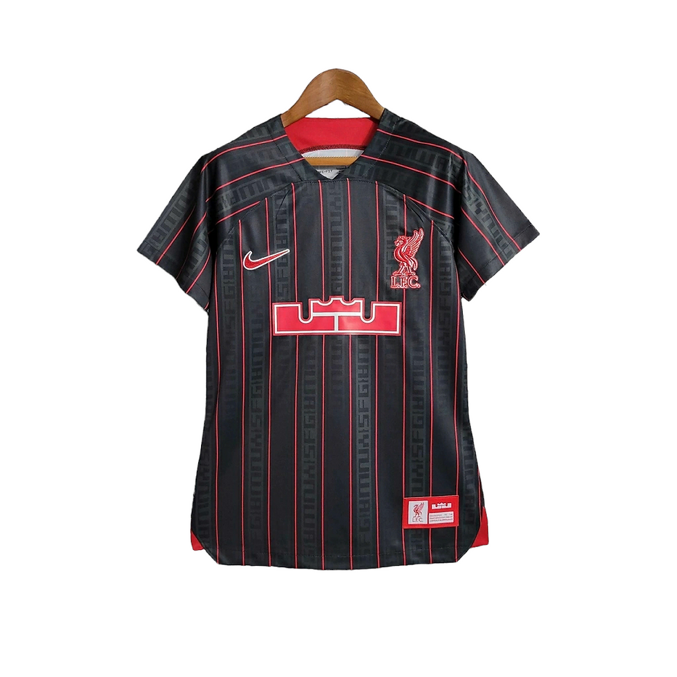 Miniatura: Camisa Liverpool 23/24 -Torcedor Feminina Nike - Preto