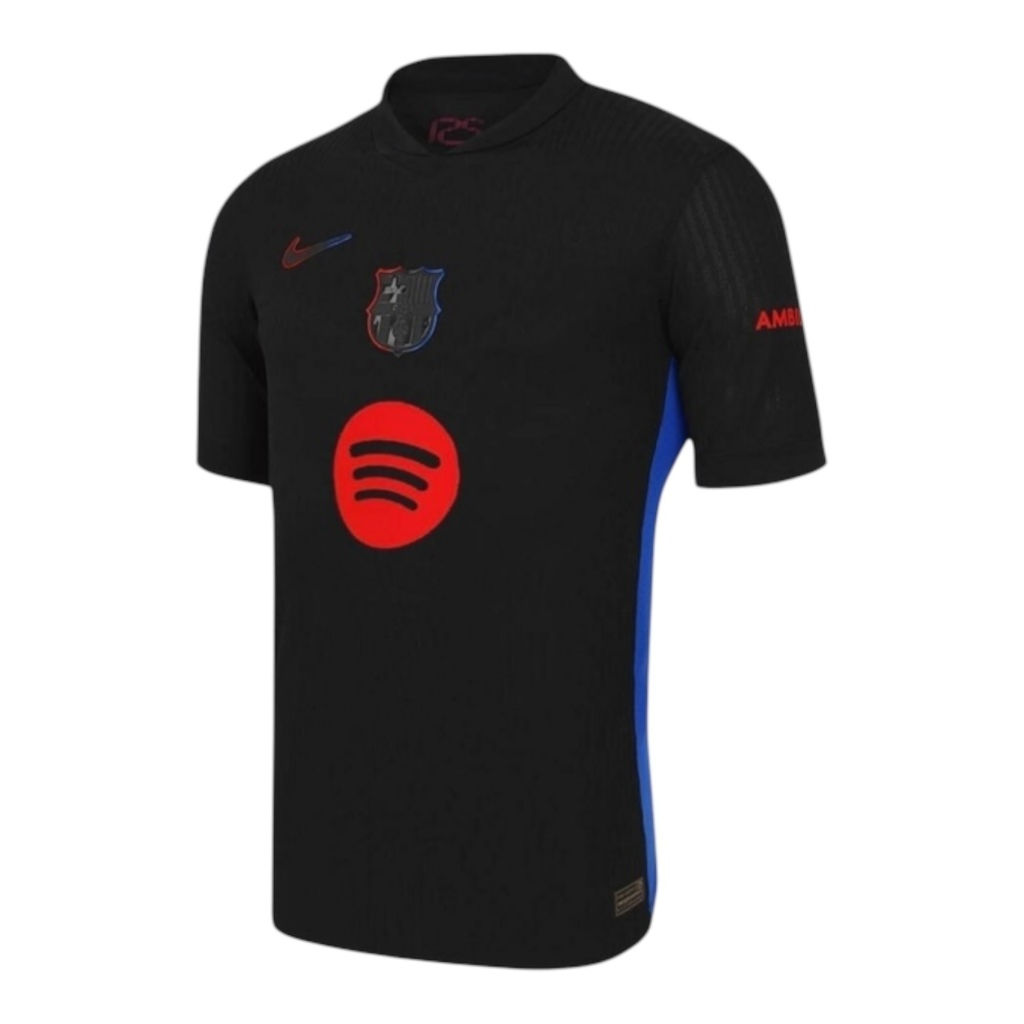 Camisa Barcelona II 24/25 - Torcedor Nike Feminina - Preta com detalhes em azul