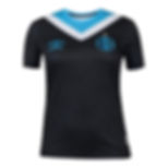 Camisa Grêmio III 24/25 - Torcedor Umbro Feminina - Preta com detalhes em azul e