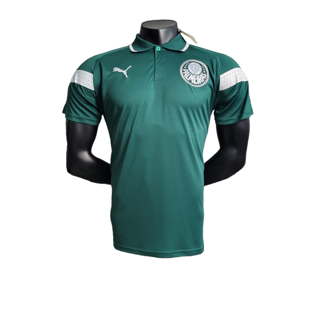 Camisa Palmeiras Treino 23/24 polo - Jogador Puma Masculina - Verde