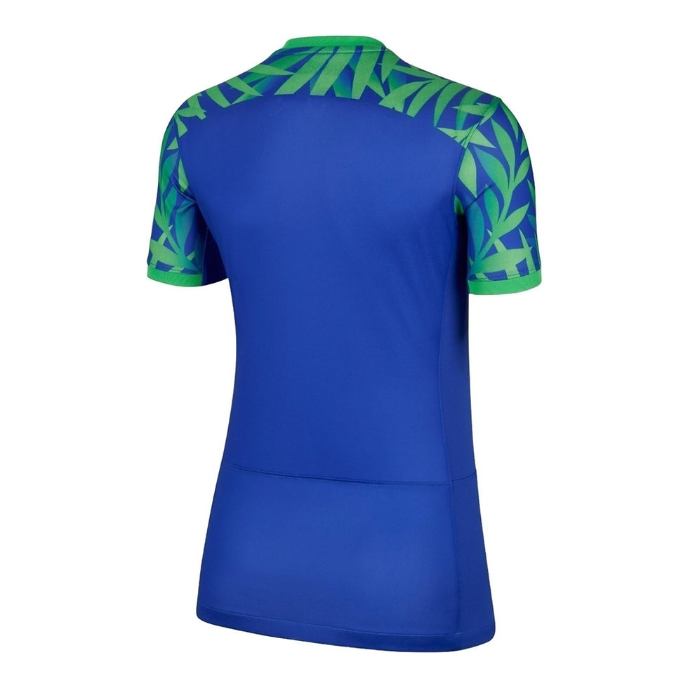 Miniatura: Camisa Seleção Brasileira II 23/24 - Torcedor Nike Feminina - Azul com detalhes 