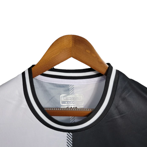 Miniatura: Camisa Vasco 23/24 - Torcedor Kappa Masculina - Branco e Preto