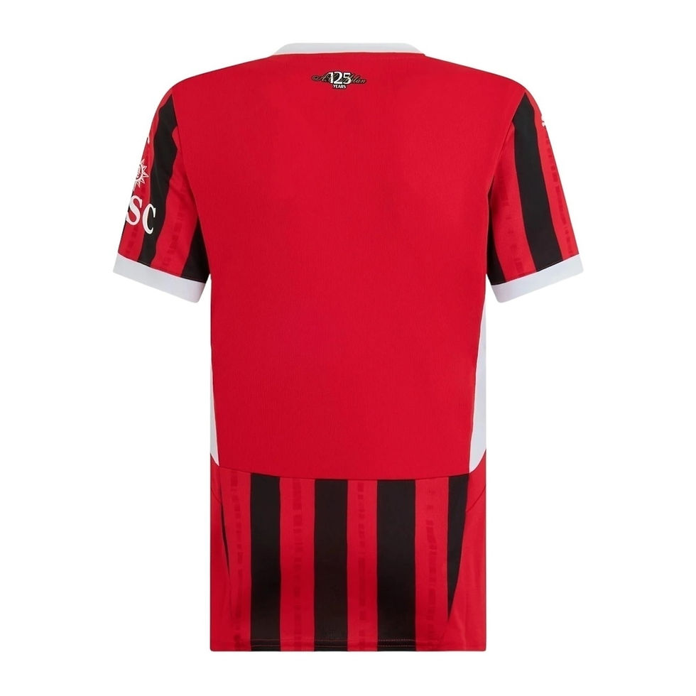 Miniatura: Camisa AC Milan I 24/25 - Torcedor Puma Feminina - Vermelha e preta