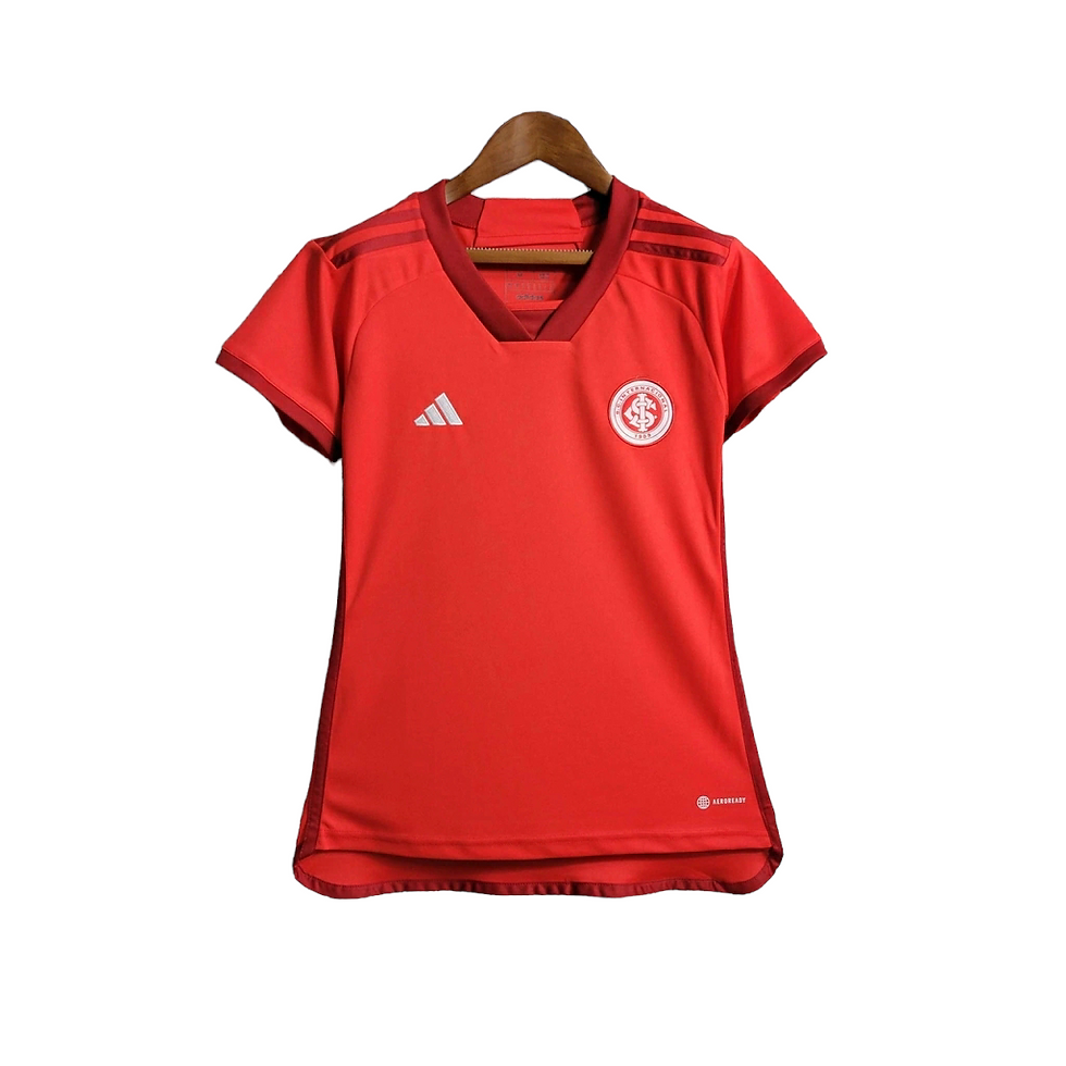 Miniatura: Camisa Internacional I 23/24 - Torcedor Adidas Feminina - Vermelha