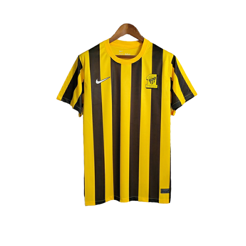 Camisa Al-Ittihad II 23/24 - Torcedor Nike Masculina - Amarela com detalhes em p