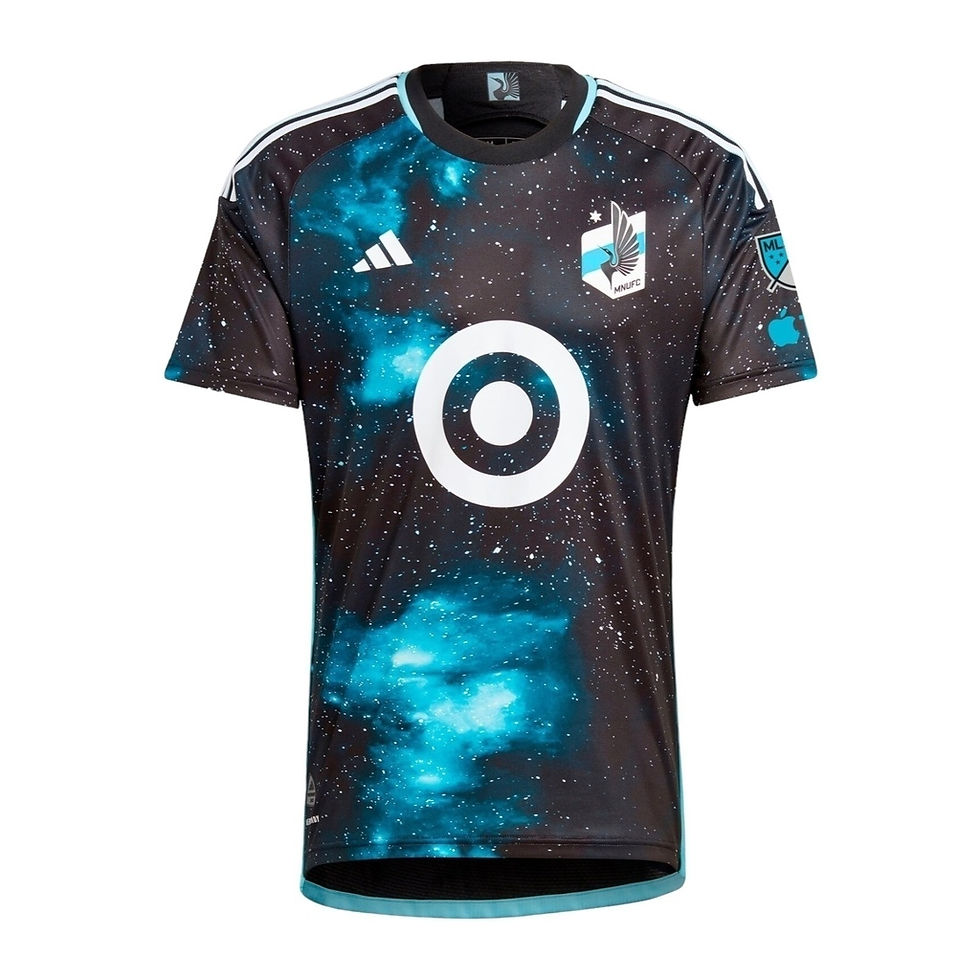 Miniatura: Camisa Minnesota United I 24/25 - Torcedor Adidas Masculina - Preta com detalhes