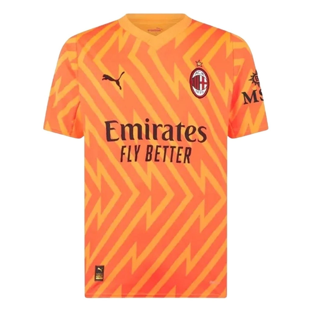 Camisa AC Milan Goleiro II 23/24 - Torcedor Adidas Masculina - Laranja com detal