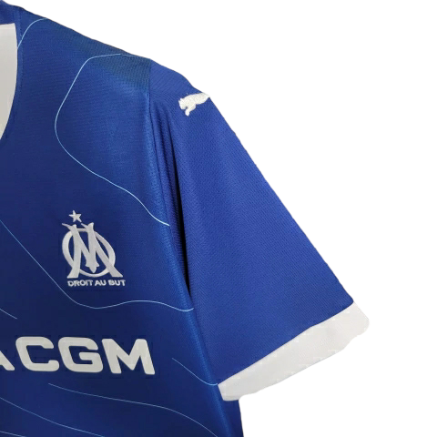 Miniatura: Camisa Olympique Marseille Away 23/24 - Torcedor Puma Masculina - Azul