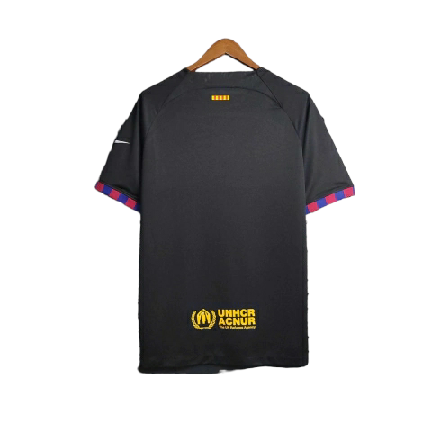 Miniatura: Camisa Barcelona Treino 23/24 - Torcedor Nike Masculina - Preta