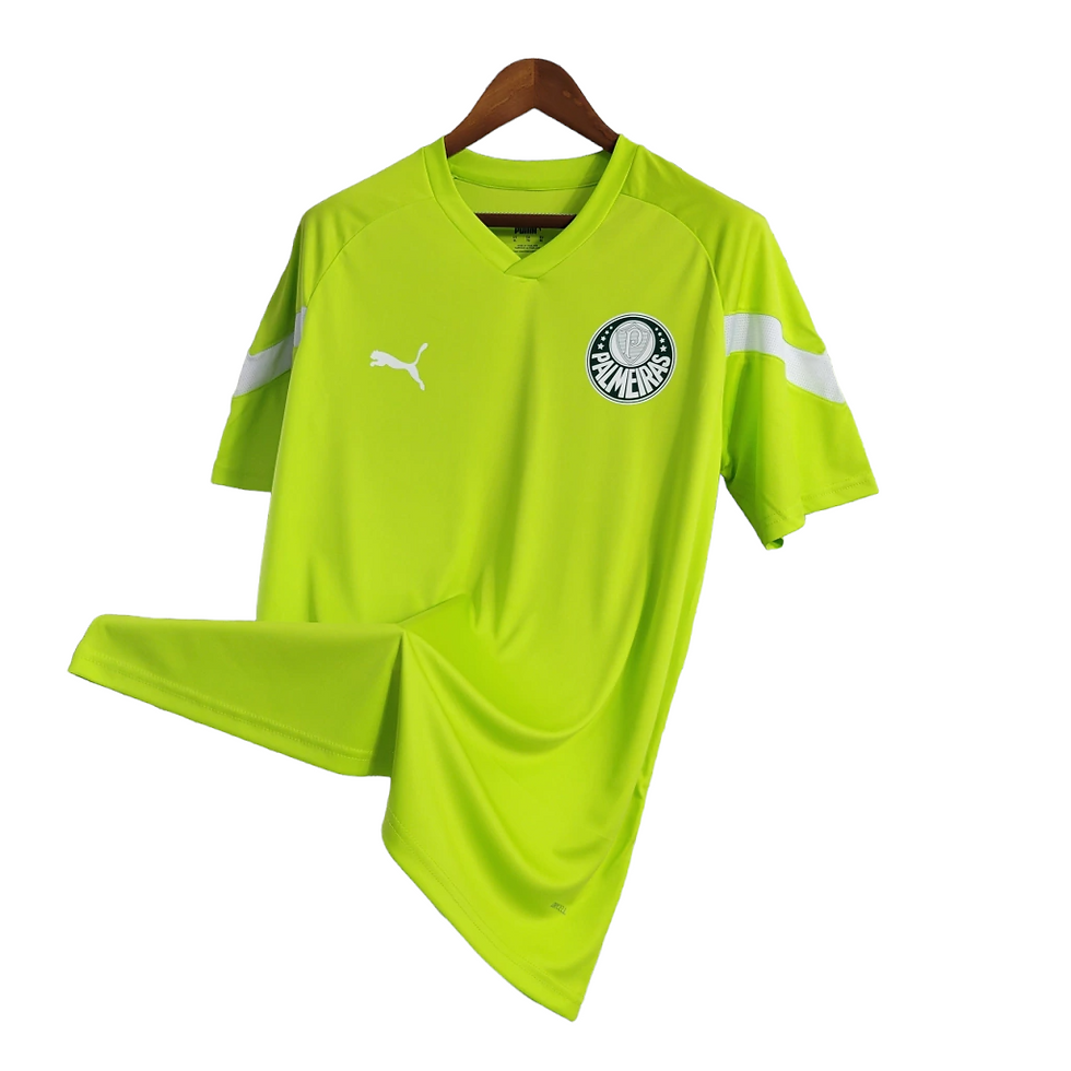 Miniatura: Camisa Palmeiras Treino 23/24 - Torcedor Puma Masculina - Verde Fluorescente