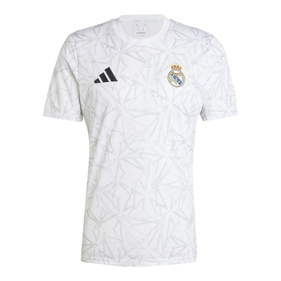 Miniatura: Camisa Real Madrid Pré-jogo 24/25 - Torcedor Adidas Masculina - Branca com detal