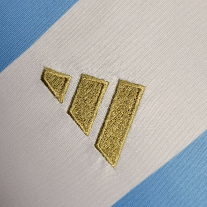 Miniatura: Camisa Seleção da Argentina I 24/25 - Torcedor Adidas Feminina - Branca com list
