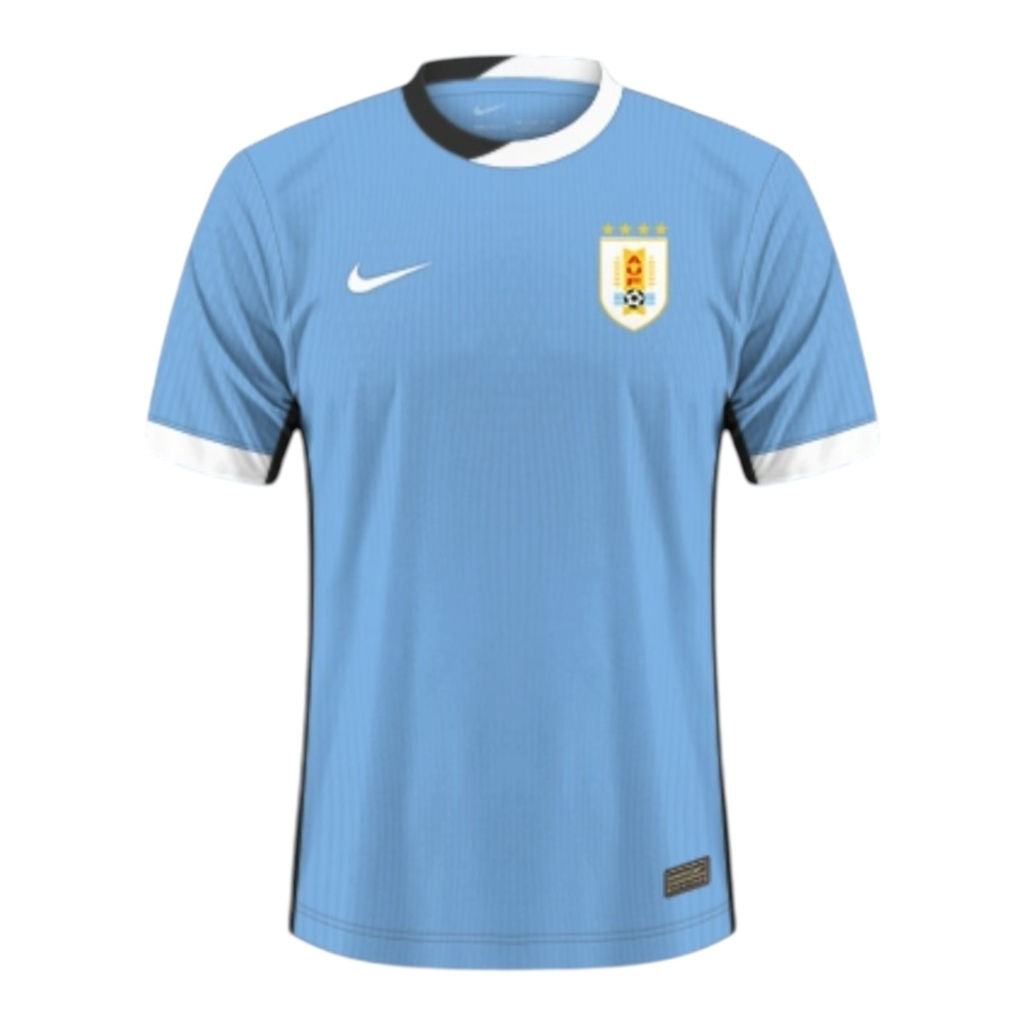 Camisa Seleção do Uruguai I 24/25 - Torcedor Nike Masculina - Azul com detalhes