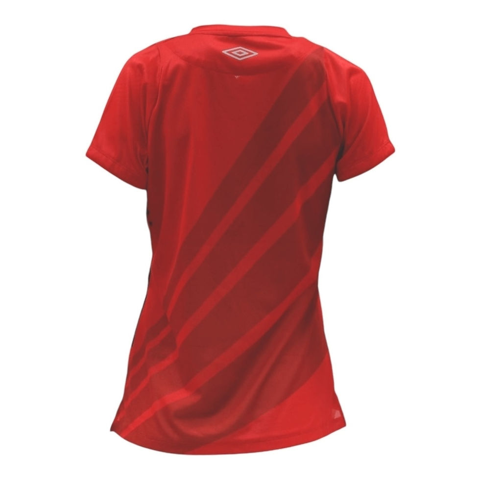 Miniatura: Camisa Athletico Paranaense I 24/25 - Torcedor Umbro Feminina - Vermelha com det