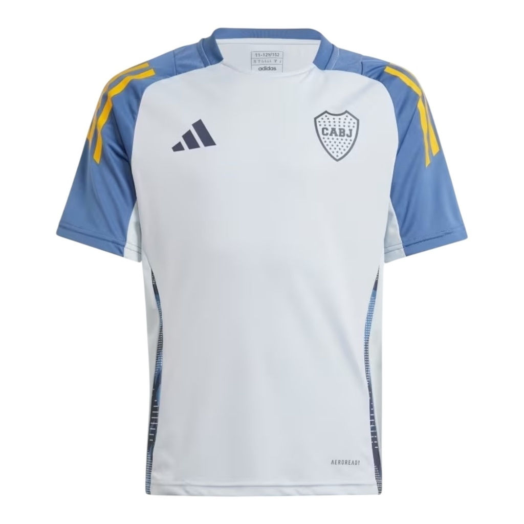 Camisa Boca Juniors Treino 24/25 - Torcedor Adidas Masculina - Branca com detalh