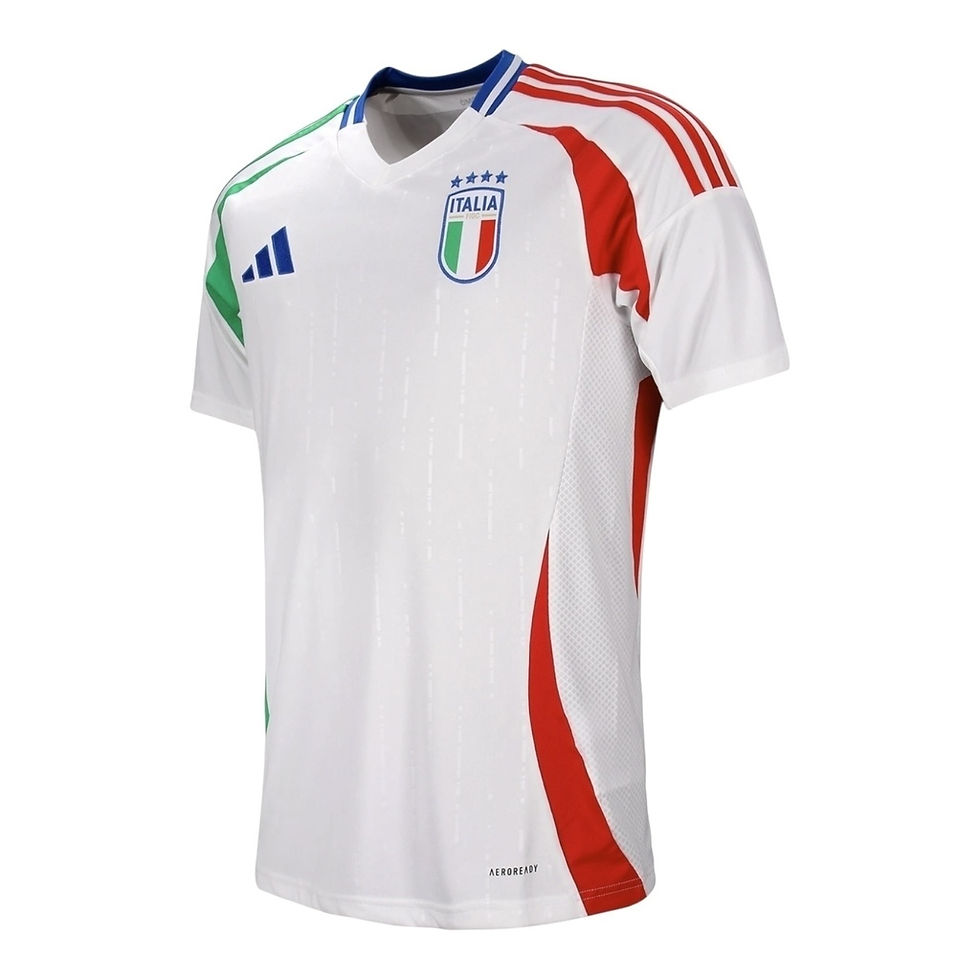 Miniatura: Camisa Seleção da Itália II 24/25 - Torcedor Adidas Feminina - Branca com detalh