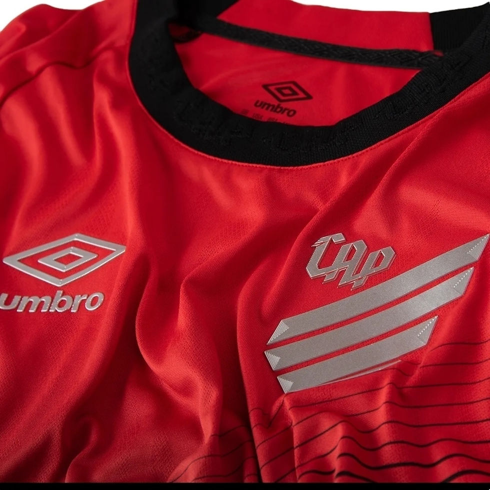 Miniatura: Camisa Athletico Paranaense I 25/26 - Torcedor Umbro Masculina - Vermelha e pret
