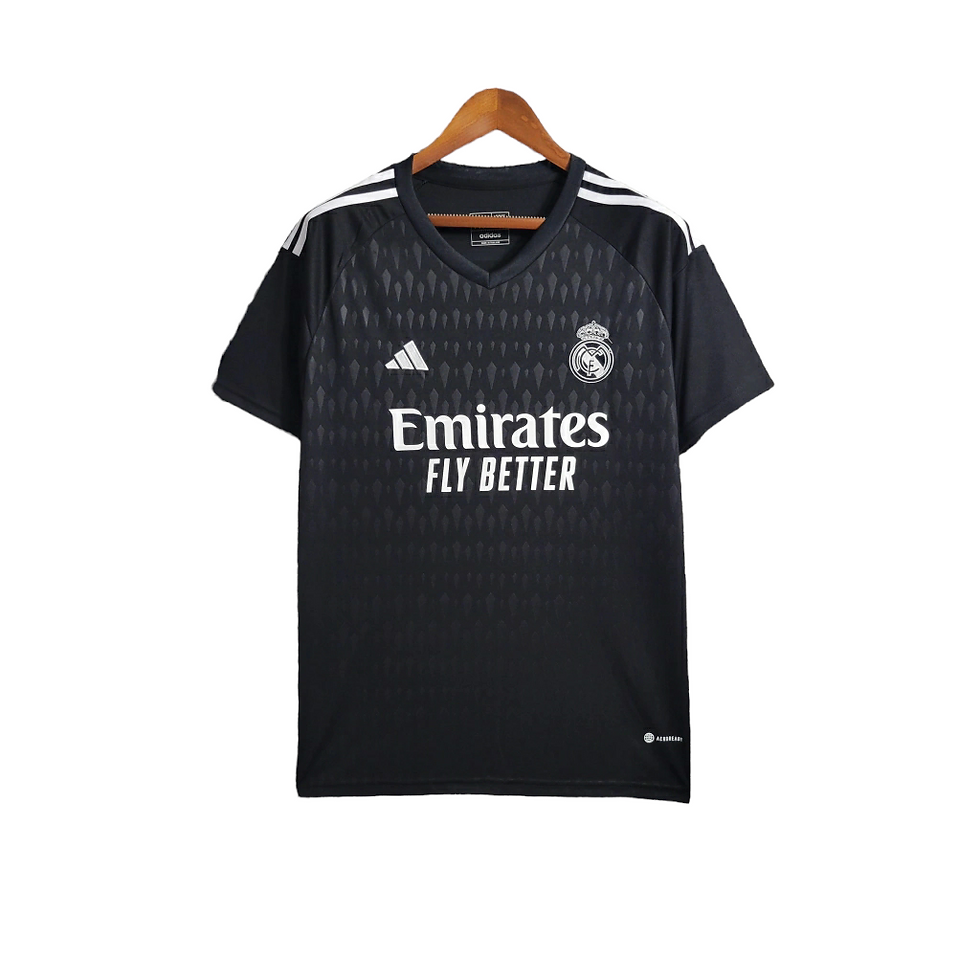 Miniatura: Camisa Real Madrid Goleiro 23/24 - Torcedor Adidas Masculina - Preto