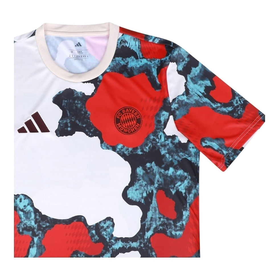 Miniatura: Camisa Bayern de Munique Pré-jogo 25/26 - Torcedor Adidas Masculina - Branca com