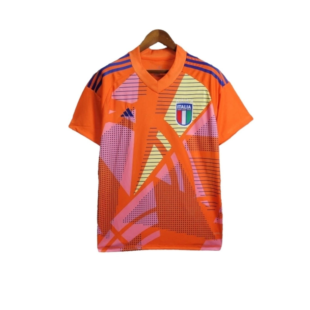 Camisa Seleção da Itália Goleiro 24/25 - Torcedor Adidas Masculina - Laranja com