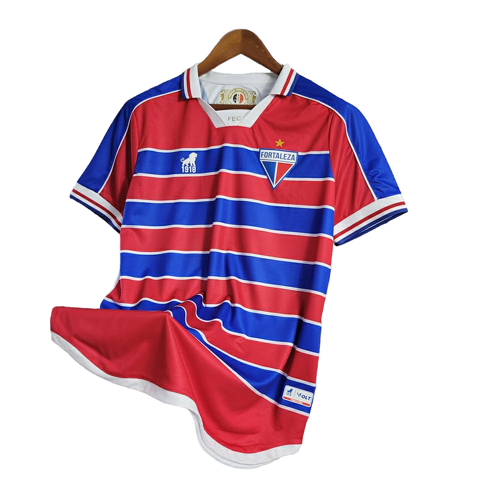 Miniatura: Camisa Fortaleza I 23/24 - Torcedor Lobo Masculina - Vermelha e azul