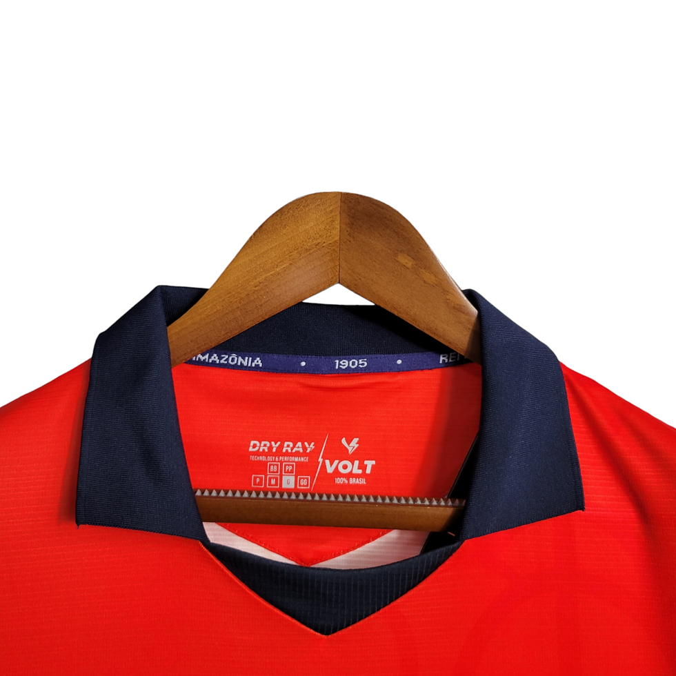 Miniatura: Camisa Remo II 23/24 Torcedor Masculina - Vermelha com os detalhes em azul