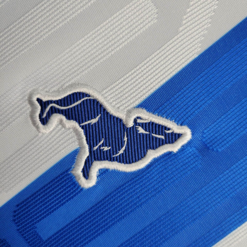 Miniatura: Camisa Paysandu I 24/25 - Torcedor Lobo Feminina - Branca com listra azul