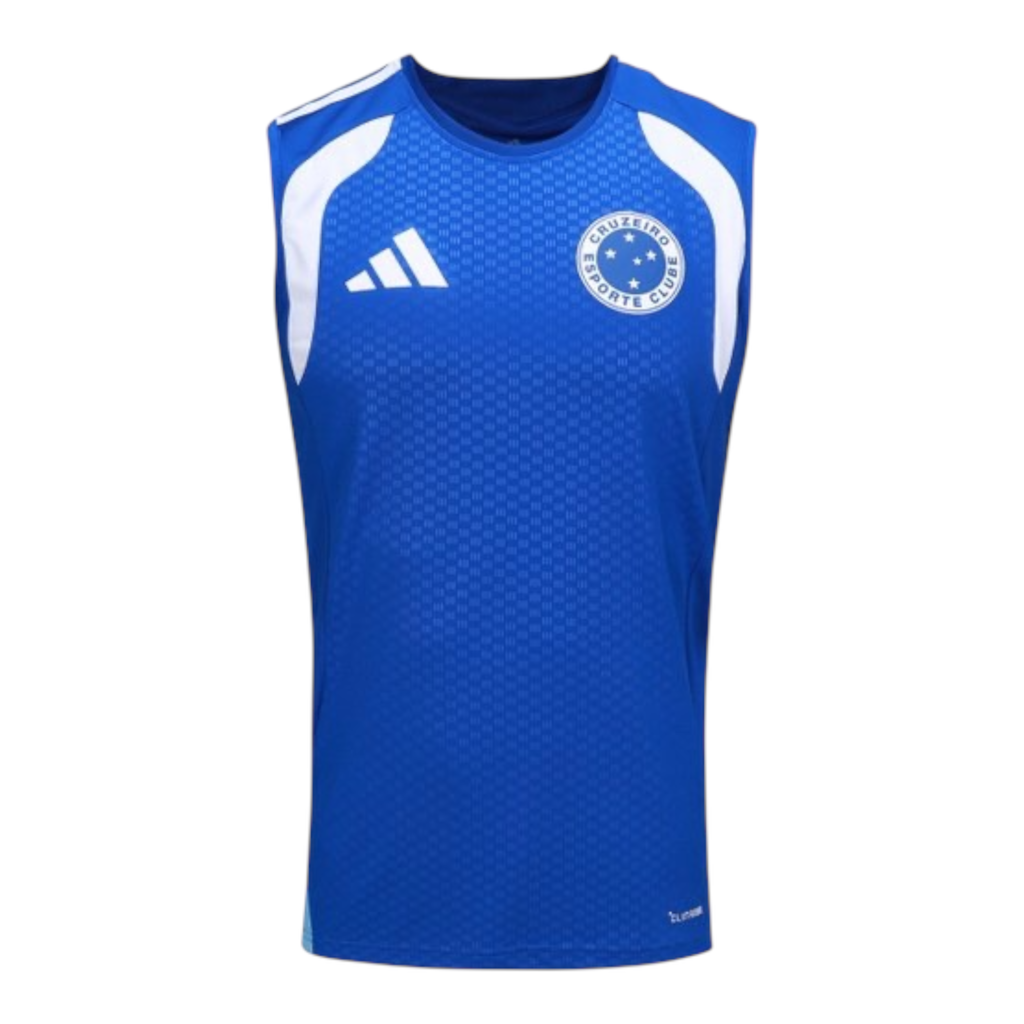 Camisa regata Cruzeiro Treino 26/27 - Torcedor Adidas Masculina - Azul