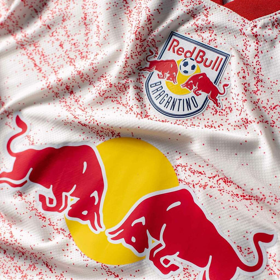 Miniatura: Camisa Red Bull Bragantino I 24/25 - Torcedor Feminina - Branca com detalhes em 