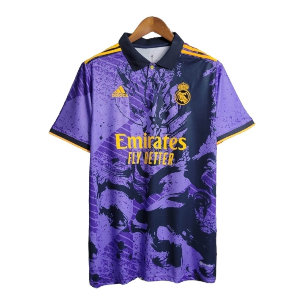 Camisa Real Madrid Edição Especial 23/24 - Torcedor Adidas Masculina - Roxa com 