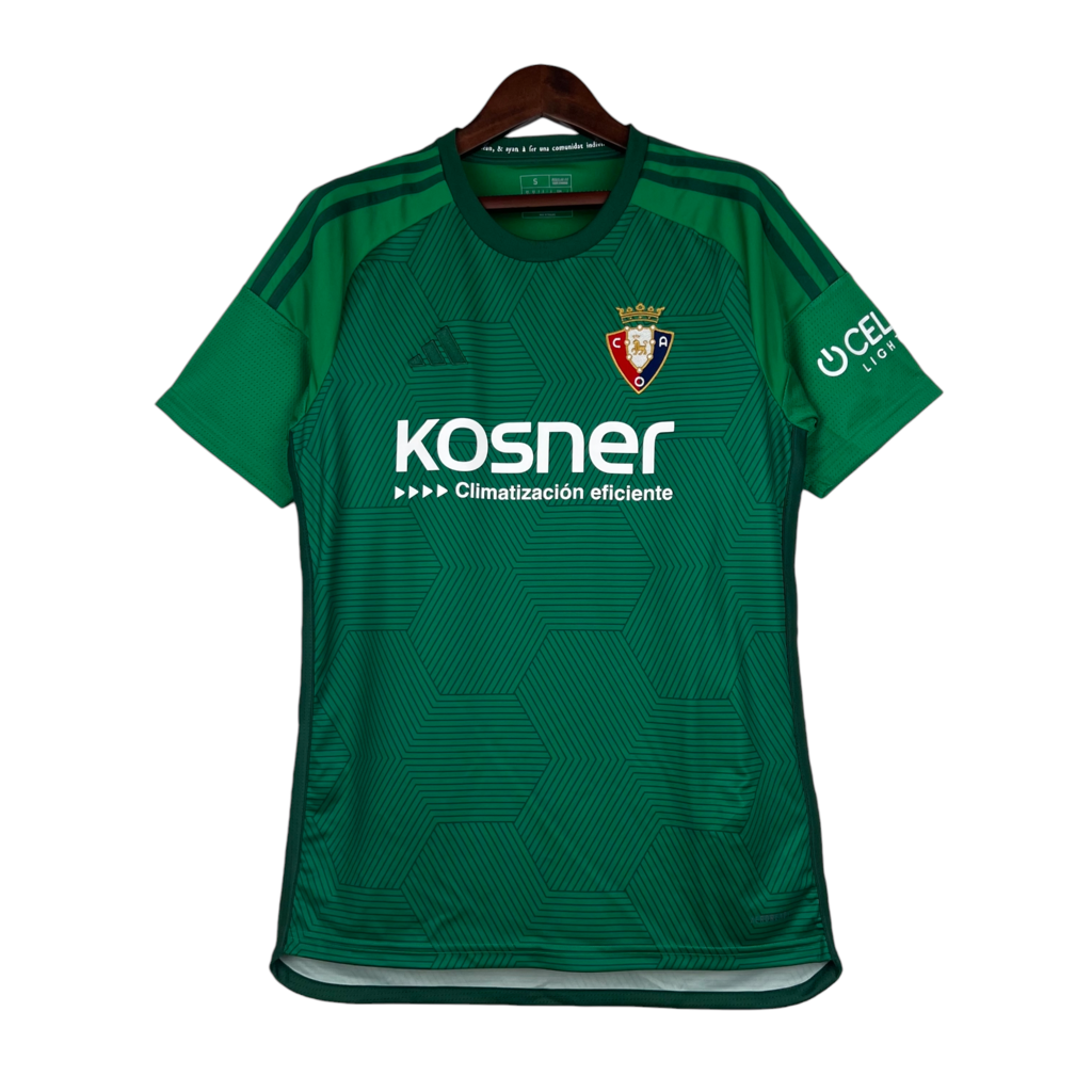 Camisa Osasuna II 23/24 - Torcedor Adidas Masculina - Verde com detalhes em bran
