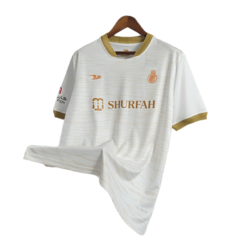 Miniatura: Camisa Al-Nassr III 23/24 - Torcedor Duneus Masculina - Bege com detalhes em dou